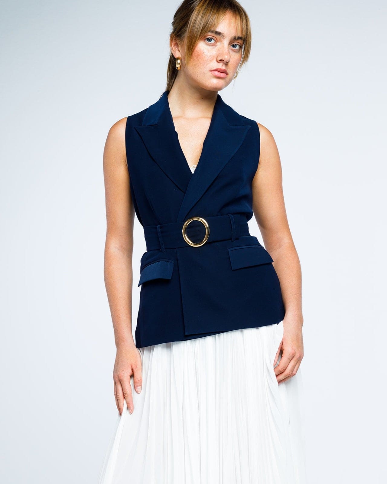 BELTED WAISTCOAT BLAZER