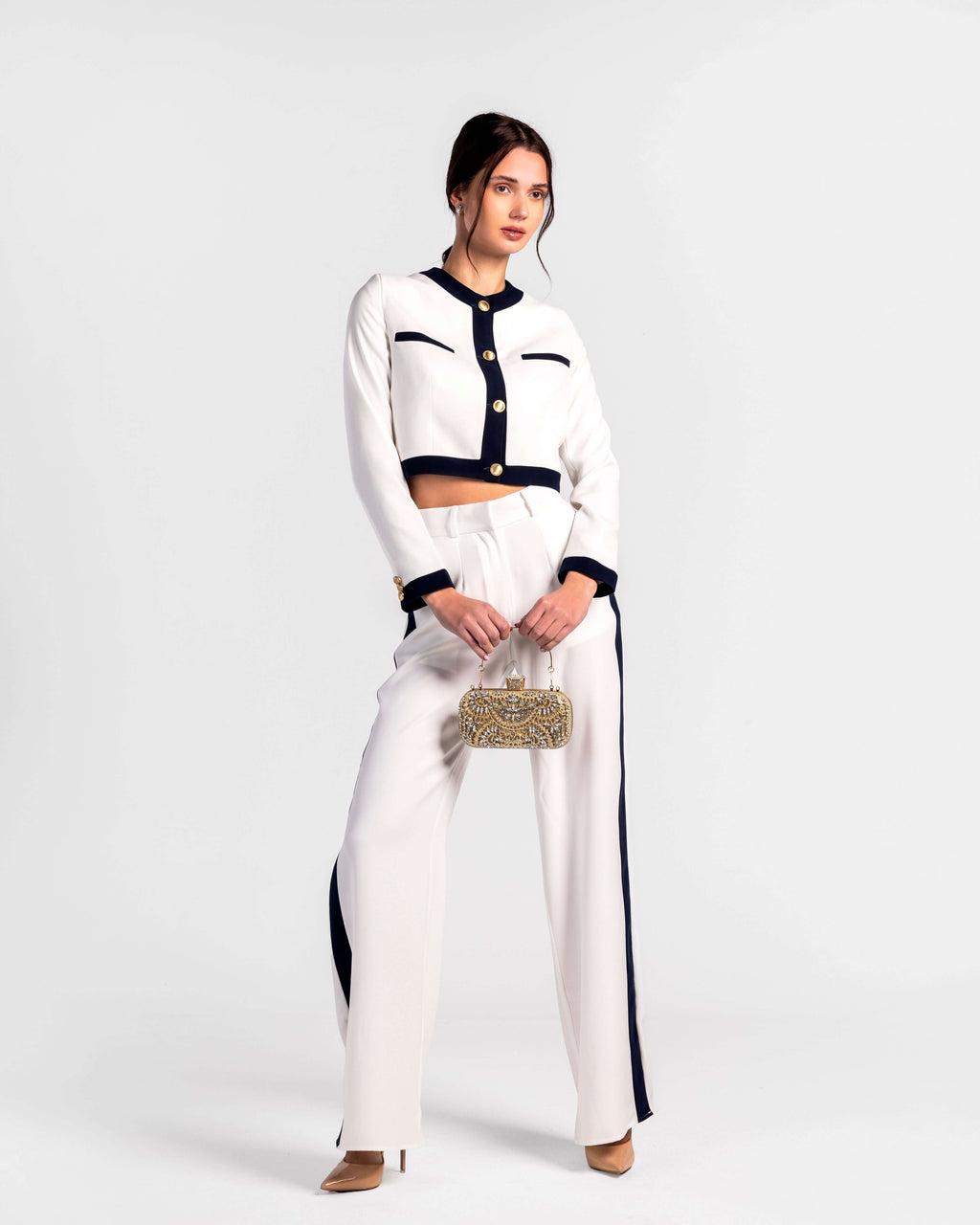 Contemporary Trim Casual Suit Set