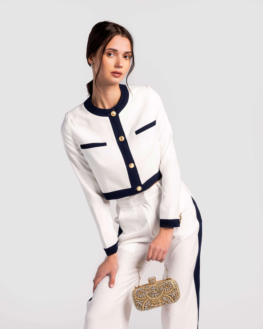 Contemporary Trim Casual Suit Set