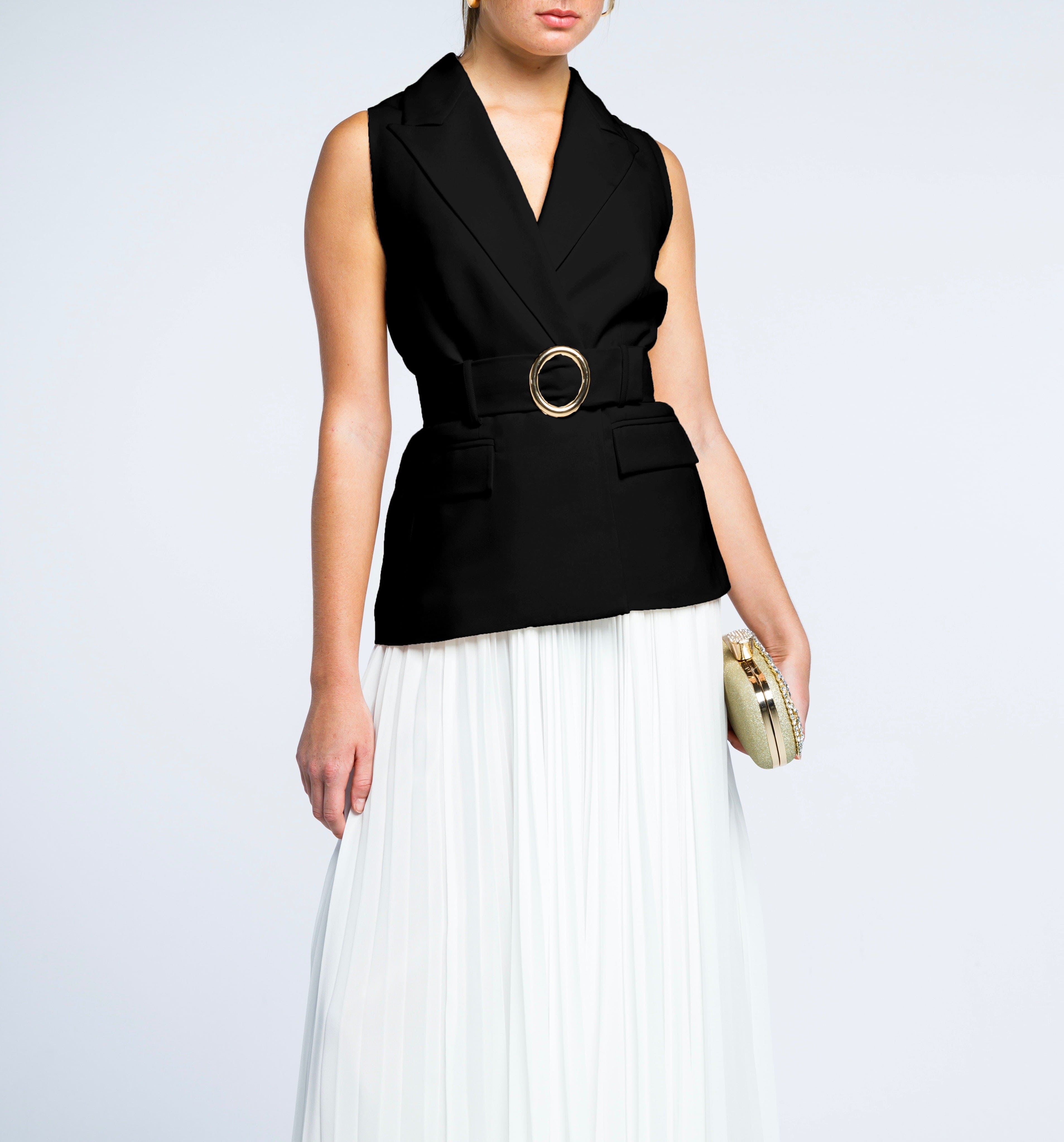 BELTED WAISTCOAT BLAZER