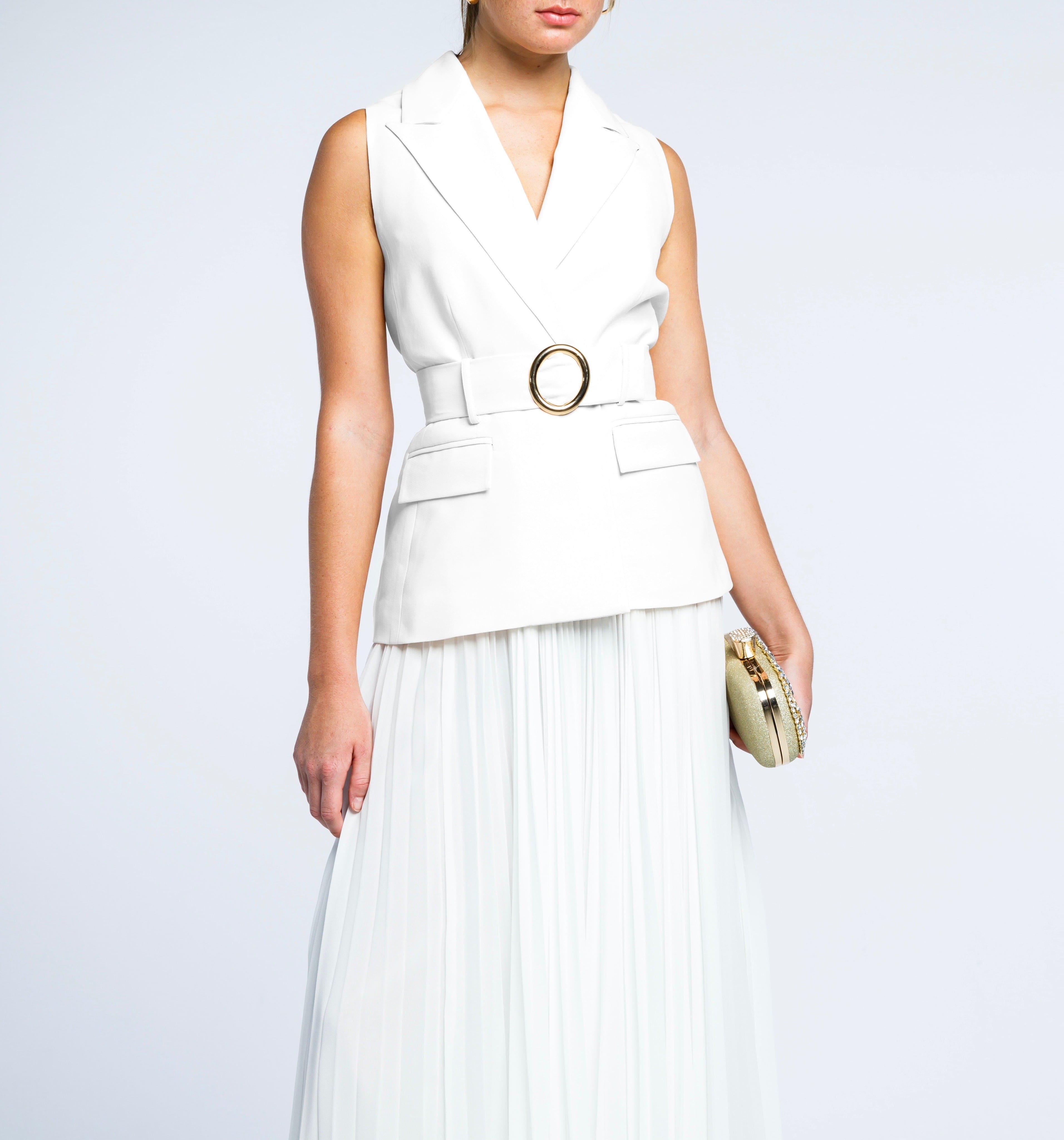 BELTED WAISTCOAT BLAZER