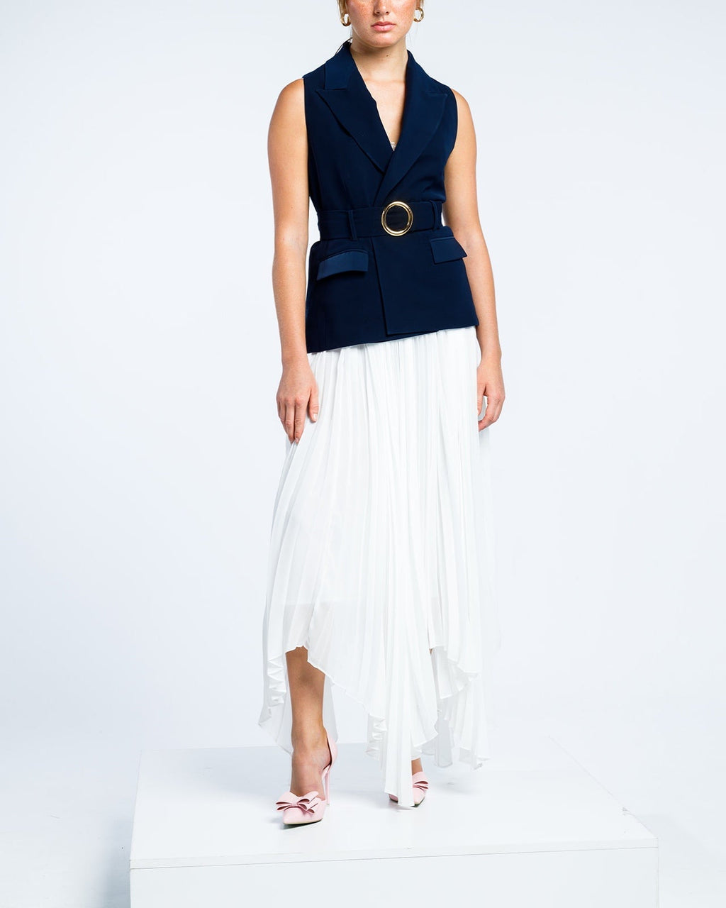 BELTED WAISTCOAT DRESS