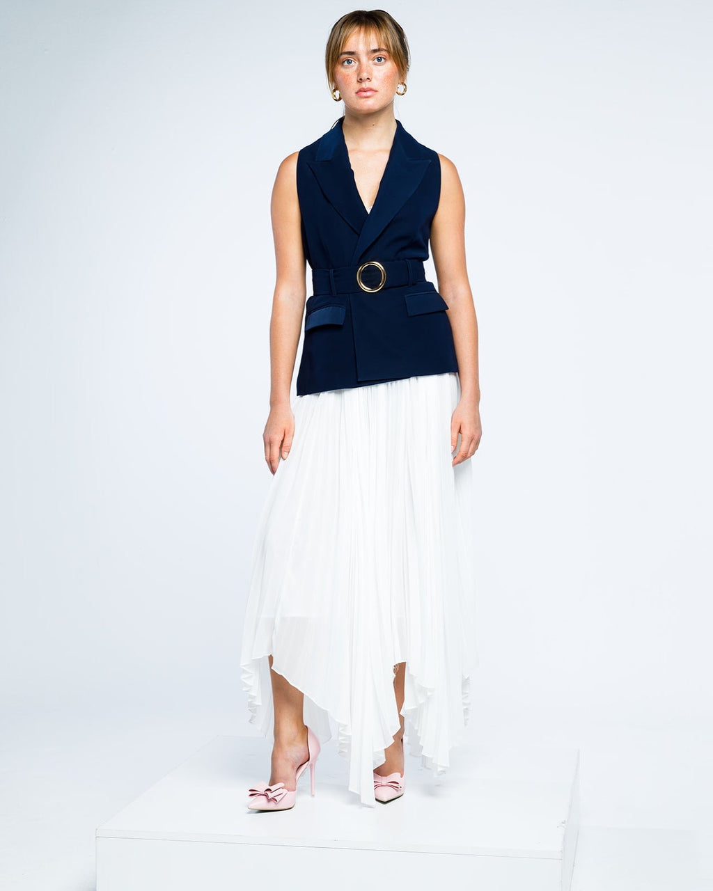 BELTED WAISTCOAT DRESS