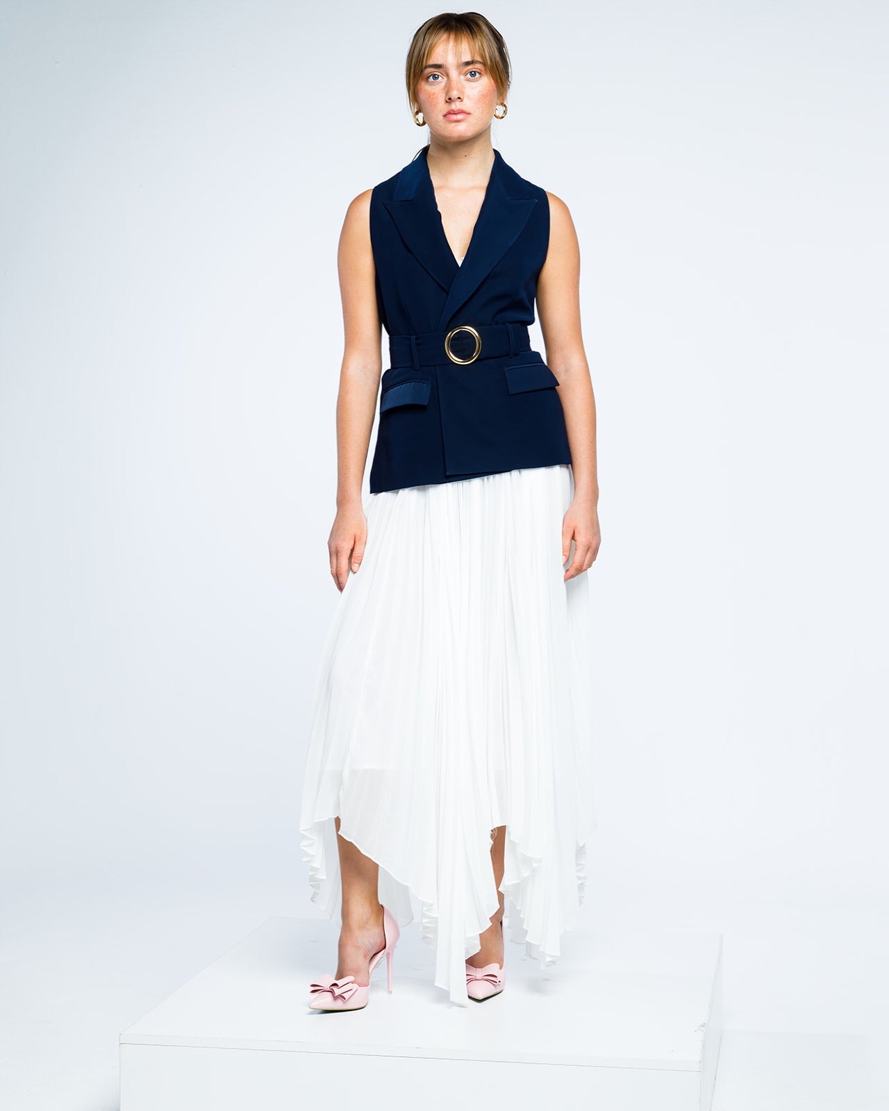 BELTED WAISTCOAT DRESS