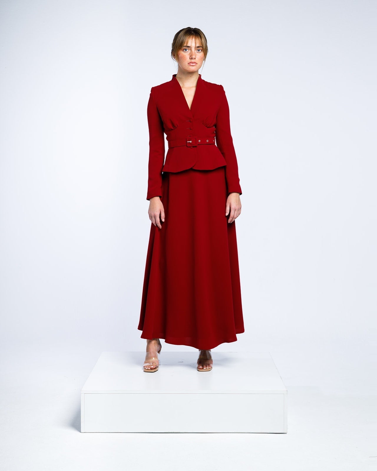 CAMELA BELTED MINI BLAZER