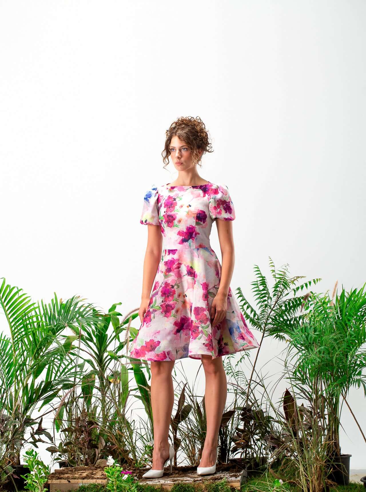 Floral Print Mini Dress