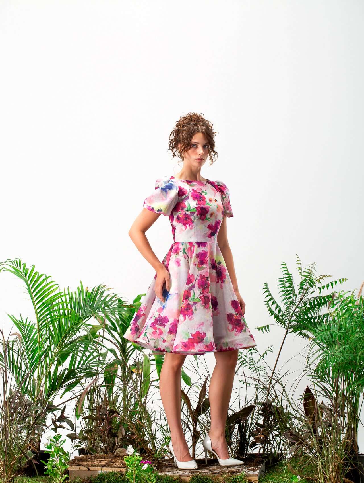 Floral Print Mini Dress