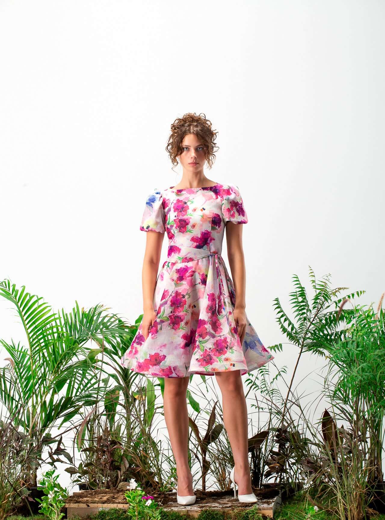 Floral Print Mini Dress