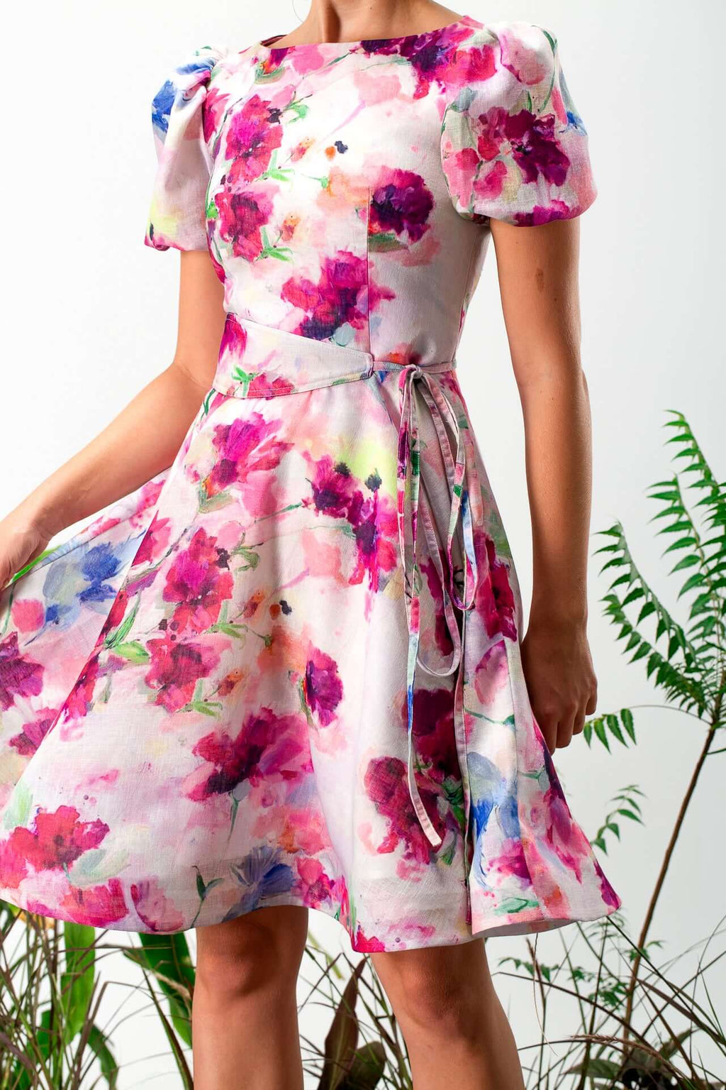 Floral Print Mini Dress