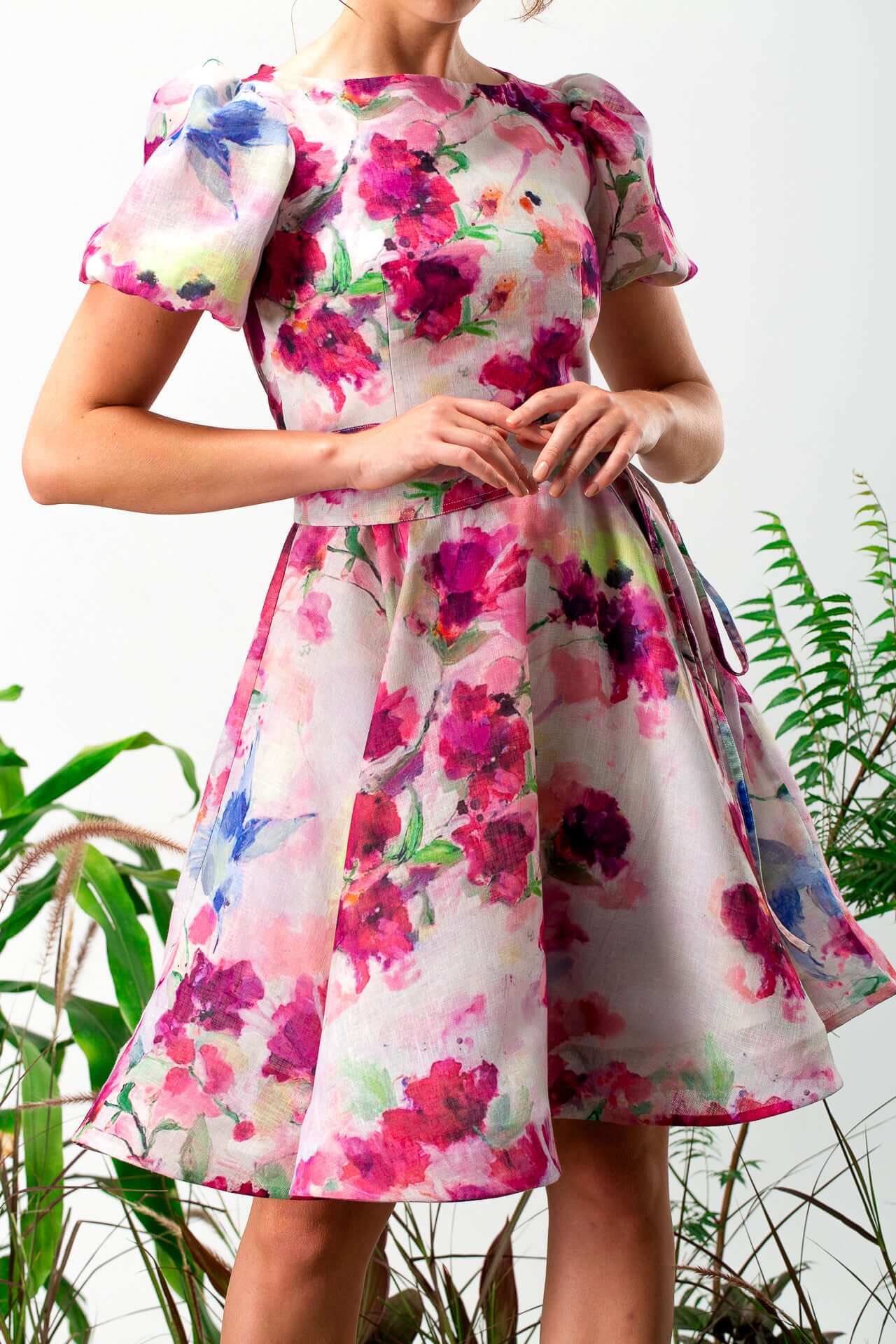 Floral Print Mini Dress