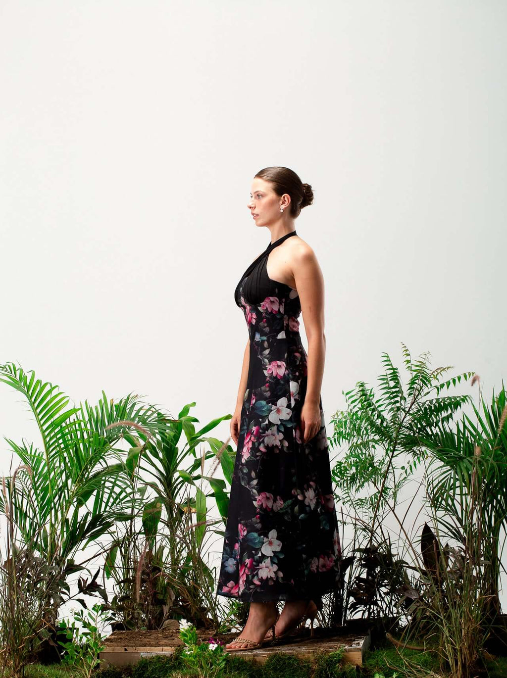 Bellie Linen Floral Dress