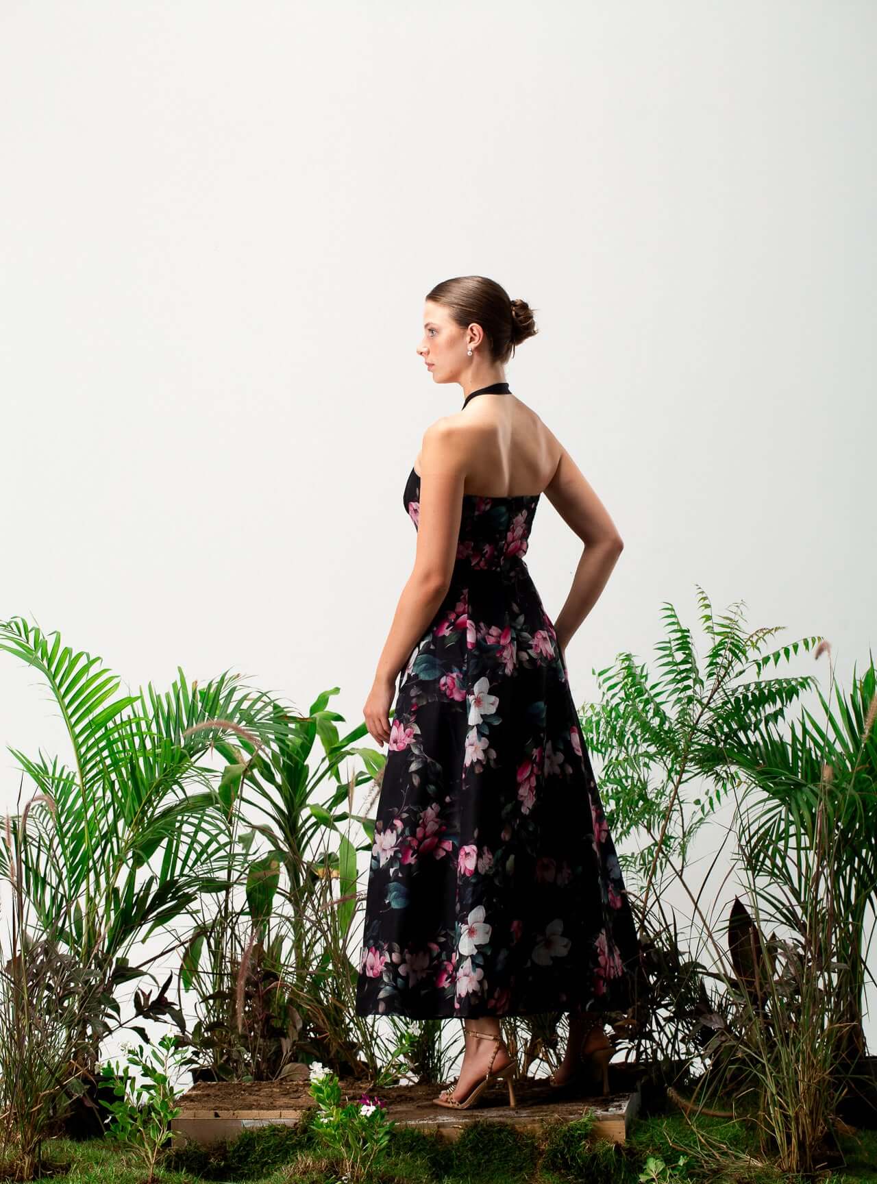 Bellie Linen Floral Dress