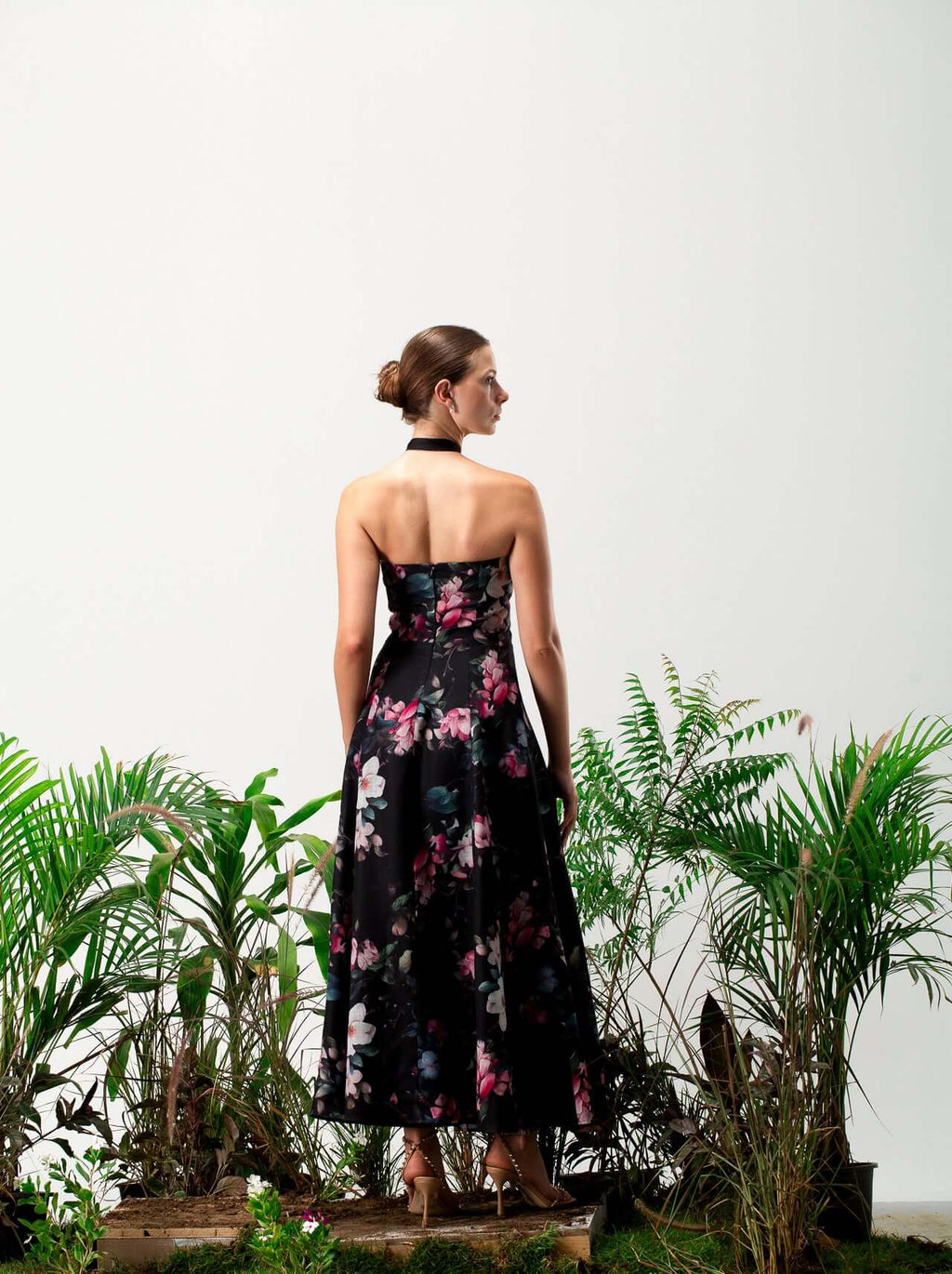 Bellie Linen Floral Dress