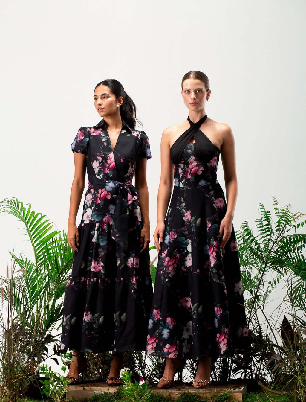 Bellie Linen Floral Dress