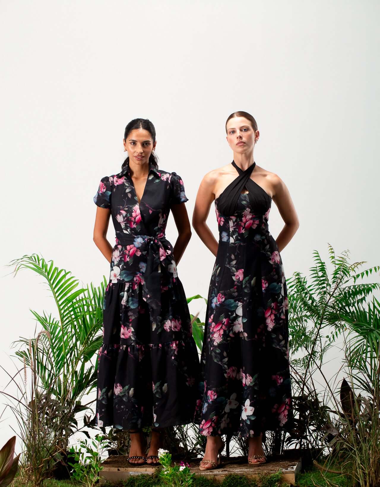 Bellie Linen Floral Dress