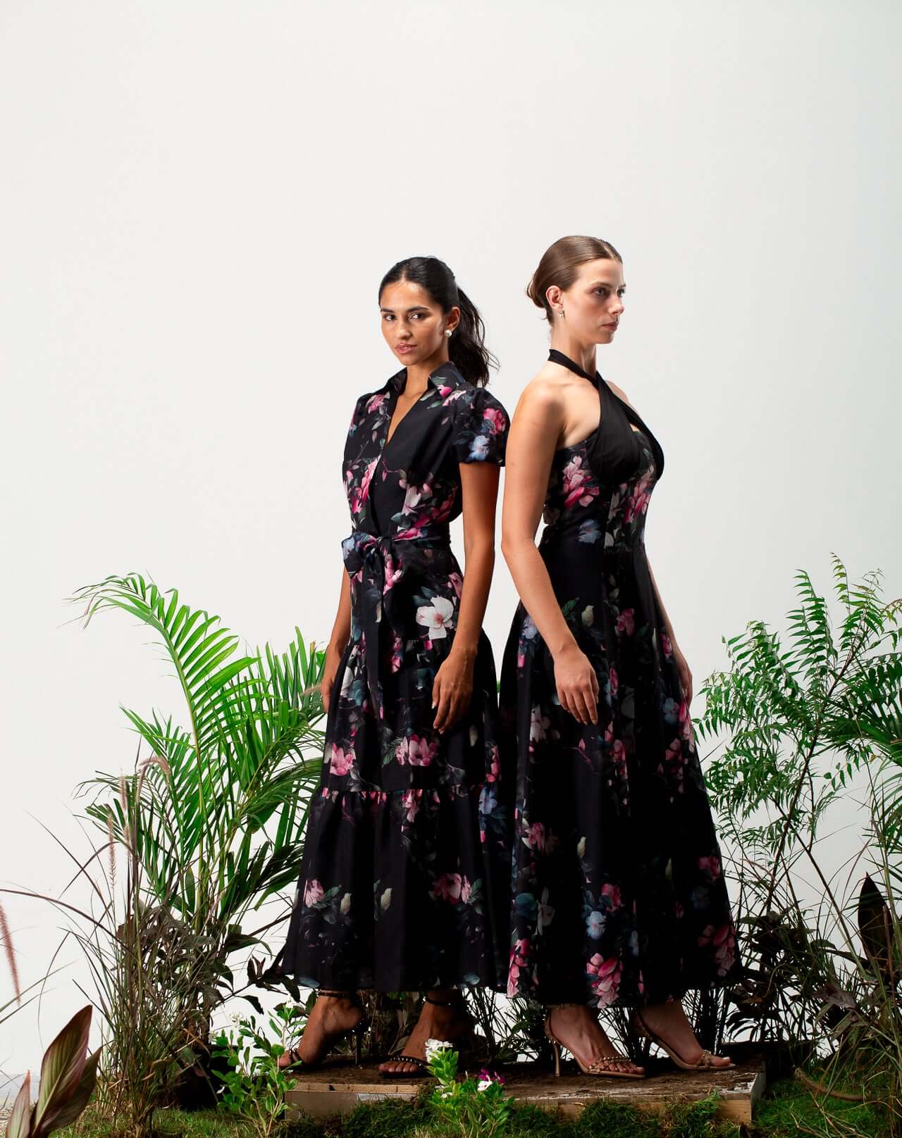 Bellie Linen Floral Dress