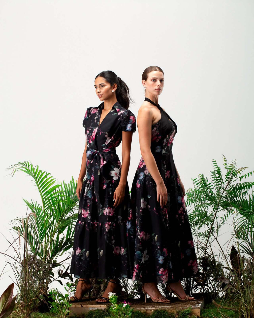 Bellie Linen Floral Dress