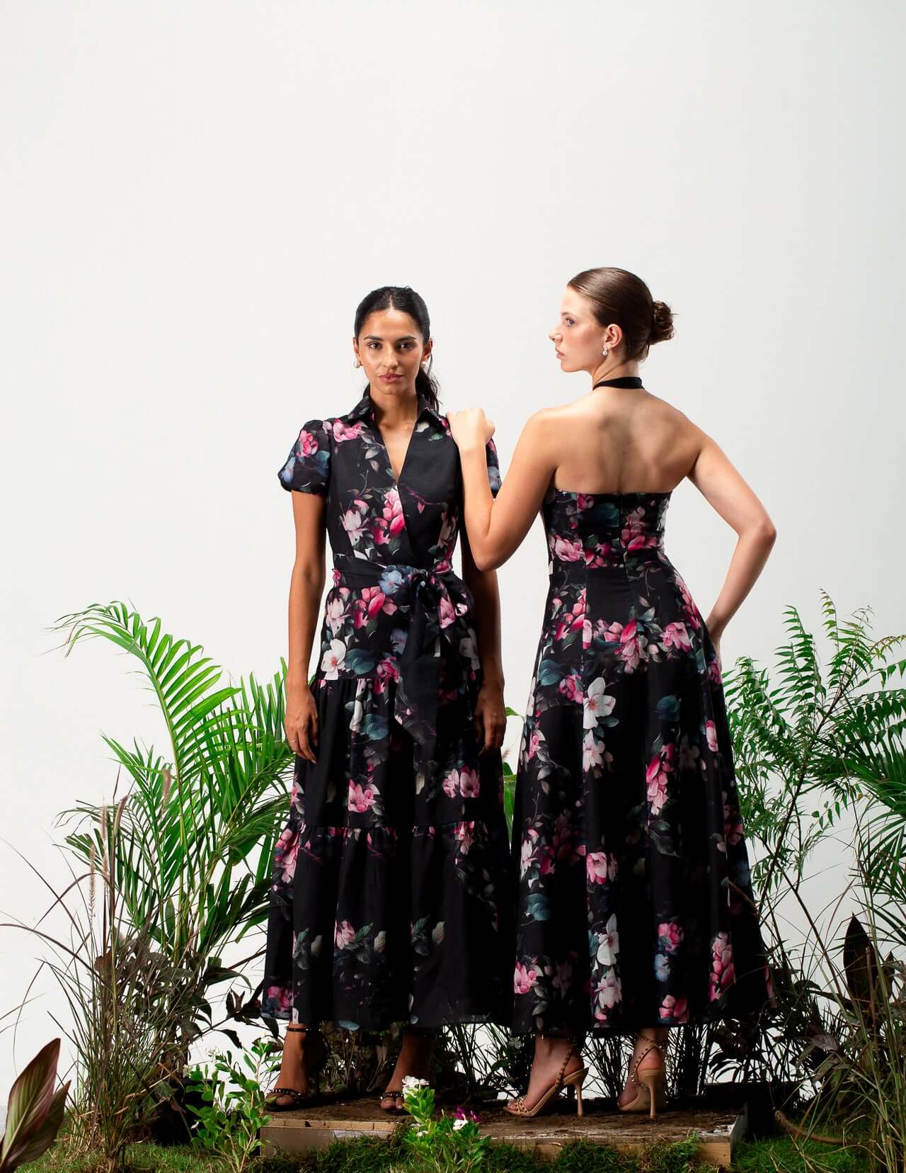 Bellie Linen Floral Dress