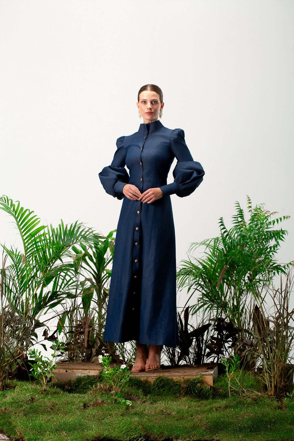 Aveline long sleeves maxi dress