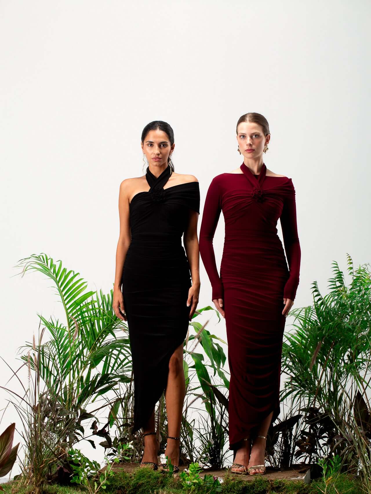 Crimson Opulence Gown