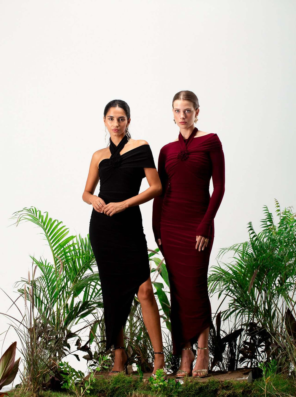 Crimson Opulence Gown