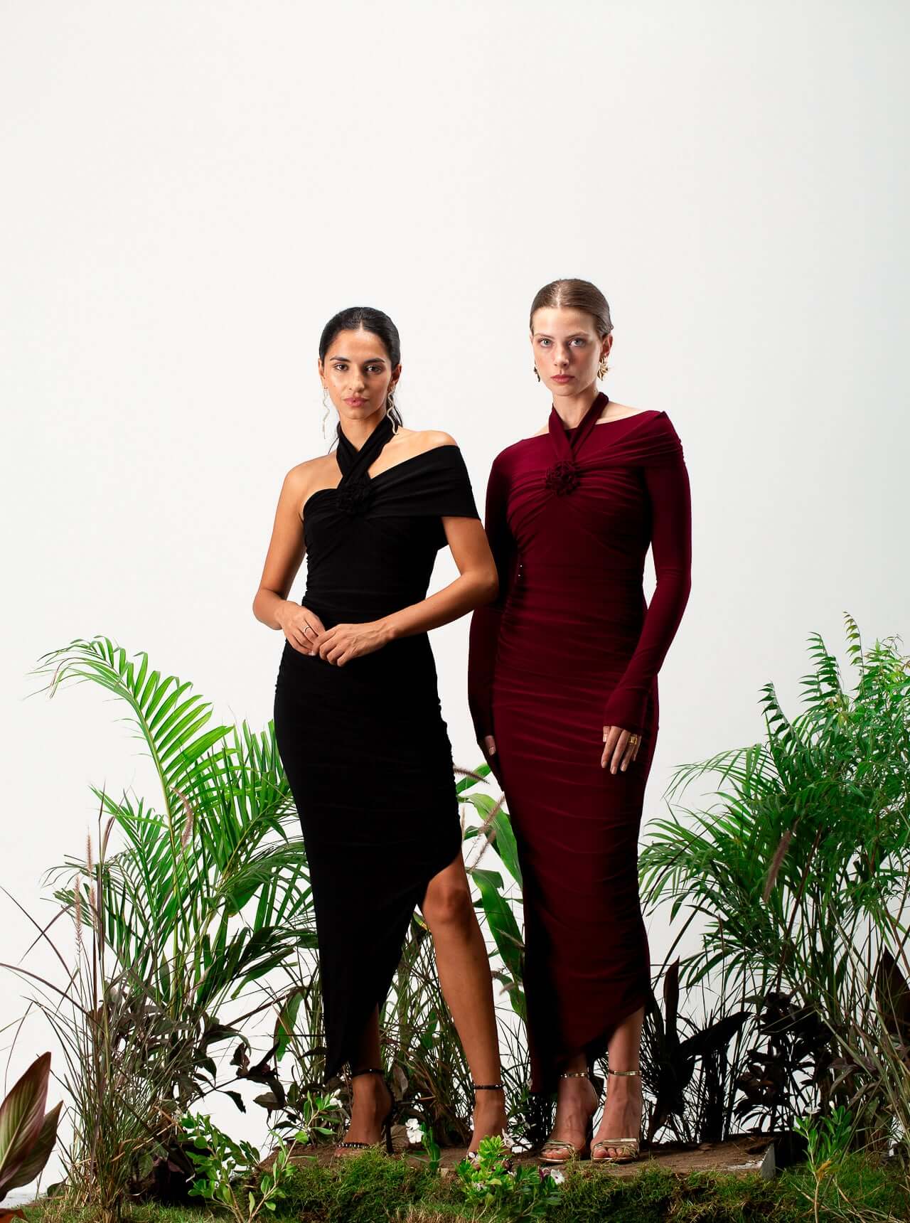 Crimson Opulence Gown