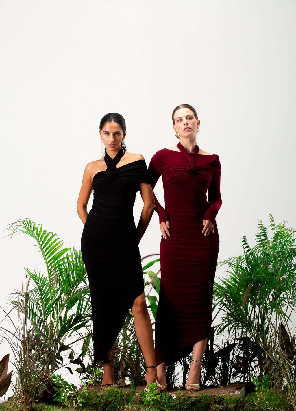 Crimson Opulence Gown