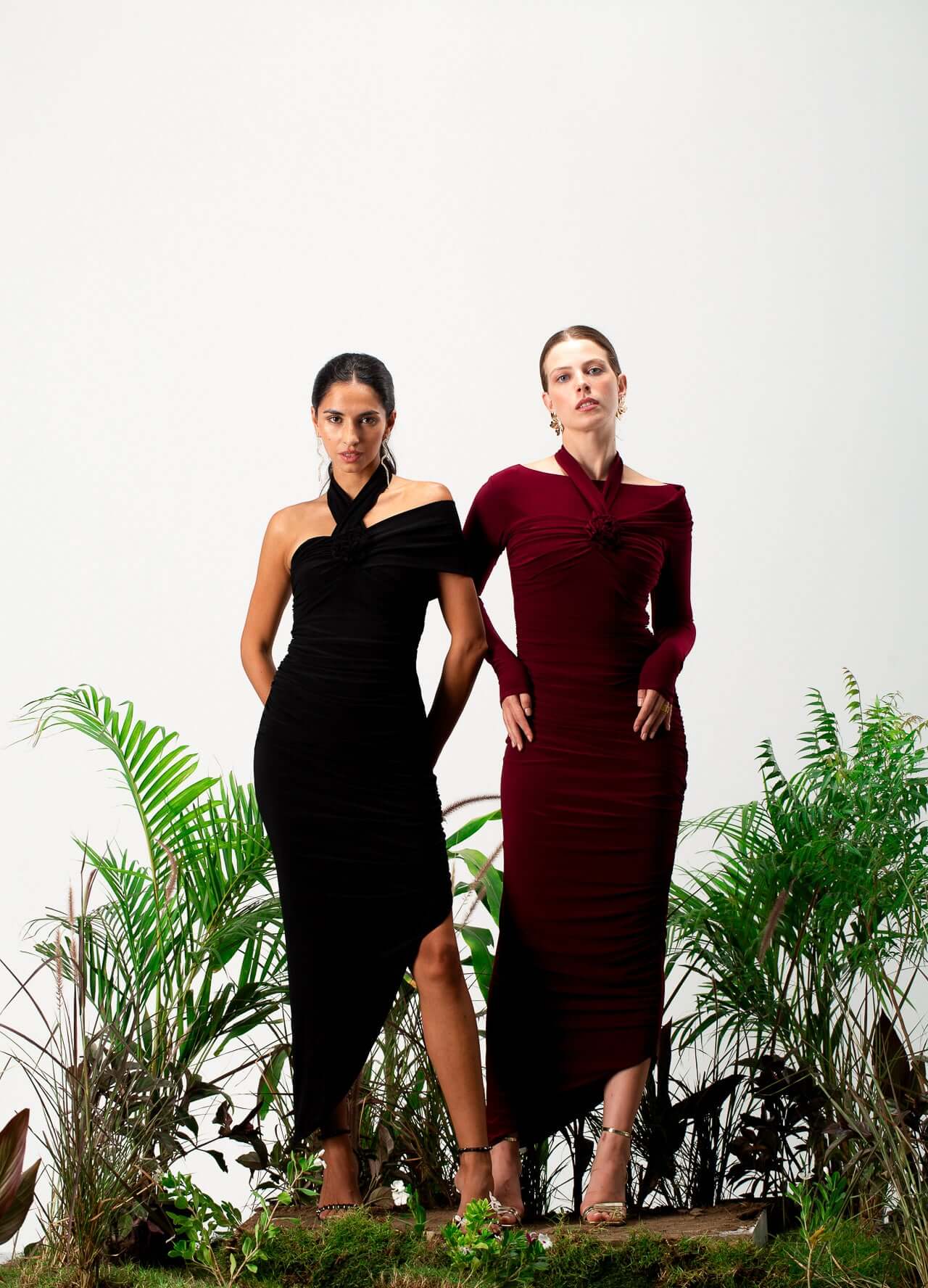 Crimson Opulence Gown