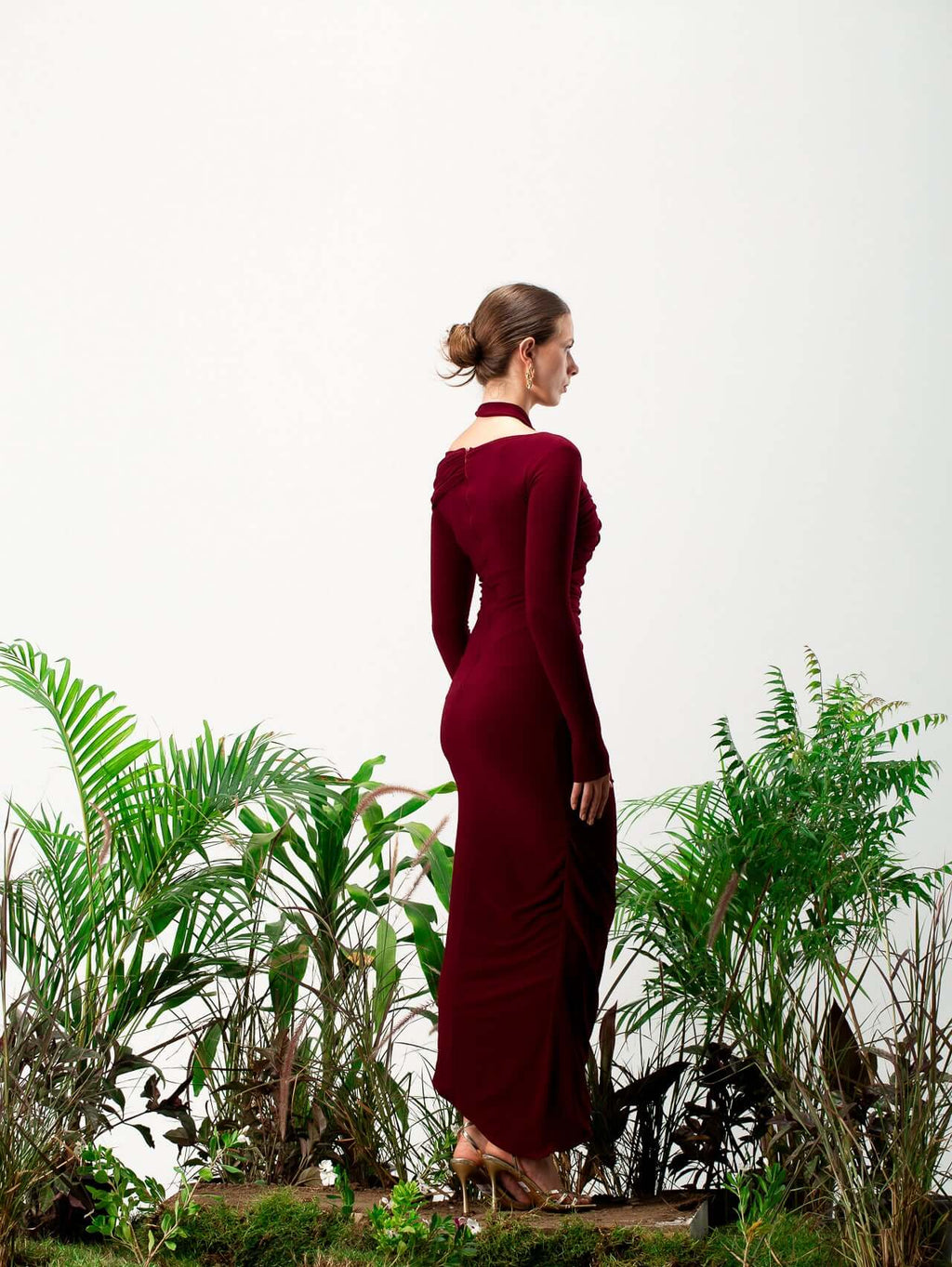 Crimson Opulence Gown