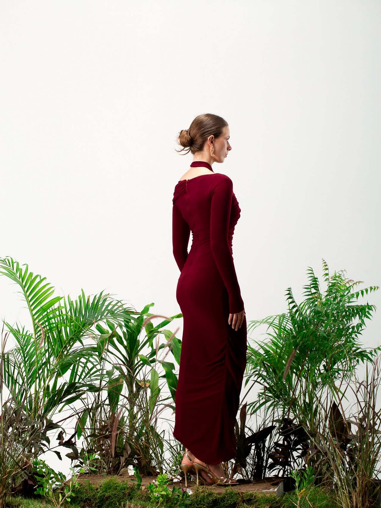 Crimson Opulence Gown