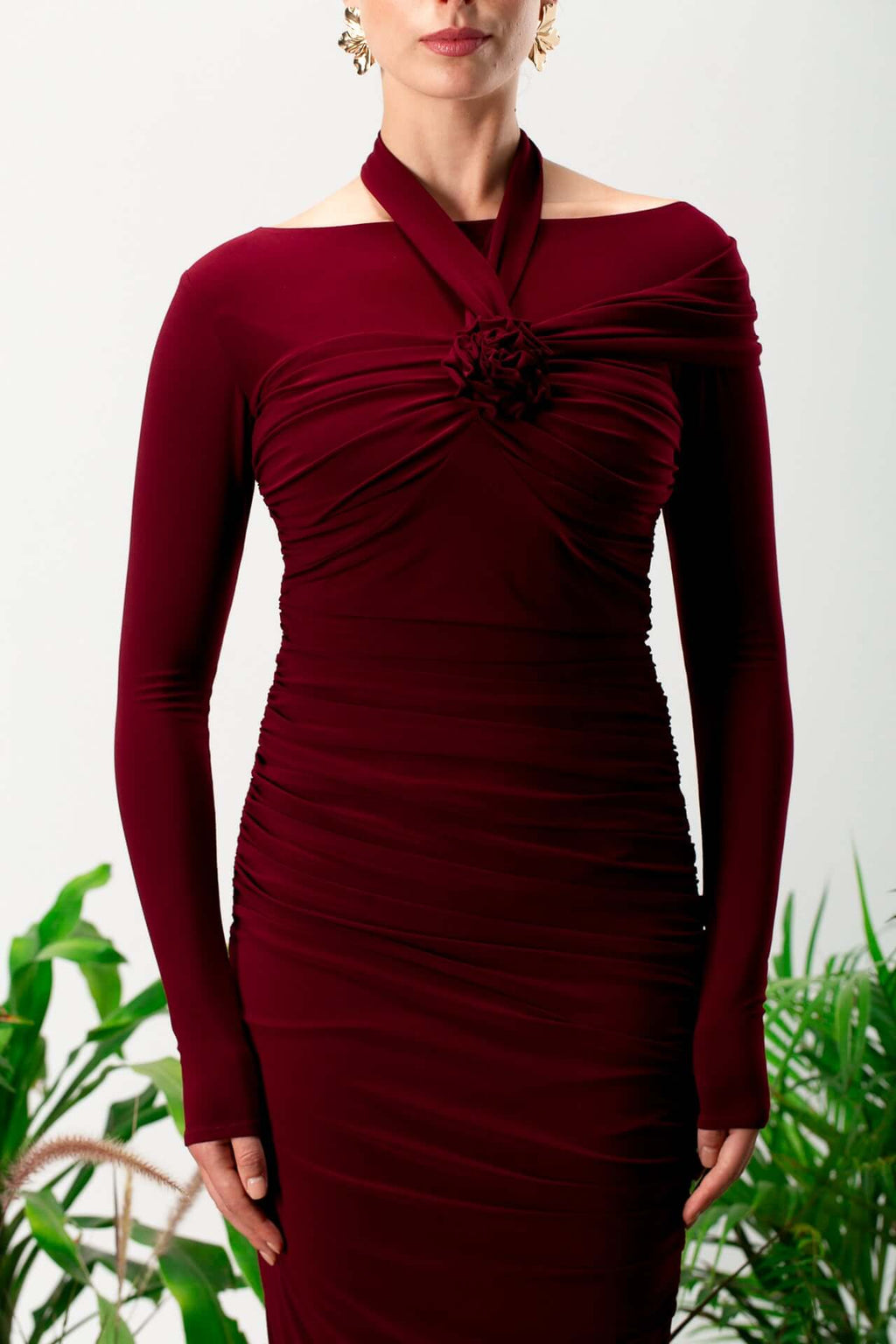 Crimson Opulence Gown